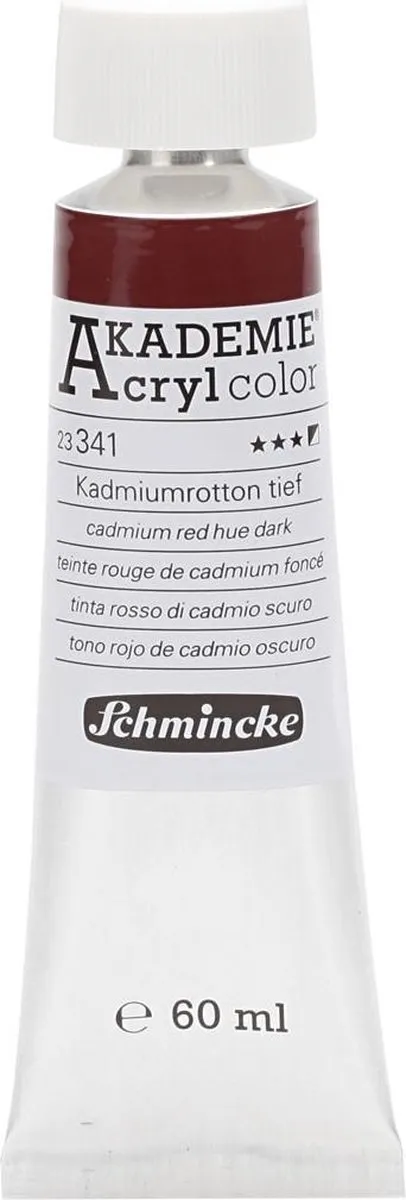 Schmincke Akadamie Acryl Cadmium Red Hue Dark 60ml