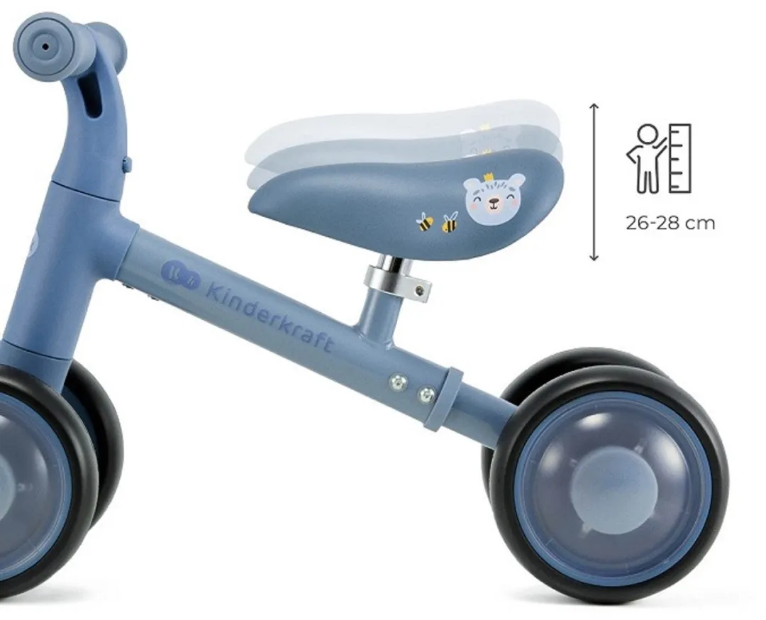 KinderKraft Cutie Flash Loopfiets - Blauw