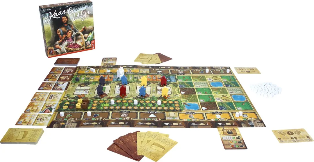 999 Games Kaas & Wijn - Uitdagend Tweespelersspel