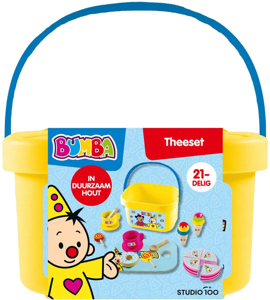 Studio 100 Bumba Houten Theeset - Multi kleuren