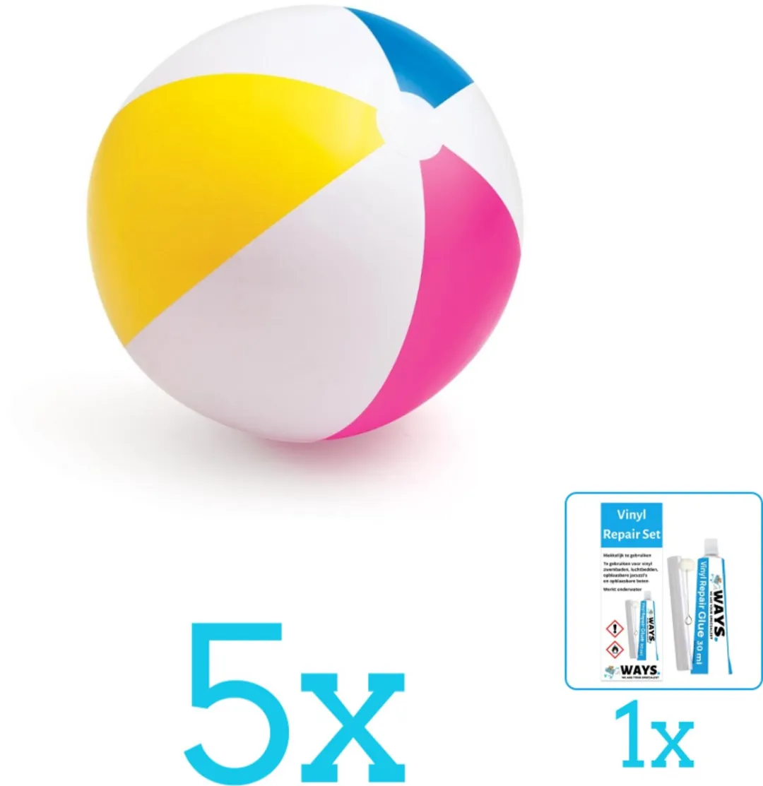 Intex Opblaasbare Strandbal Glossy 61cm