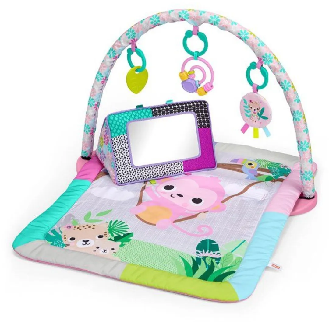 Bright Starts Treetop Bloom Opvouwbare Speelgym - 5 Speeltjes - Roze
