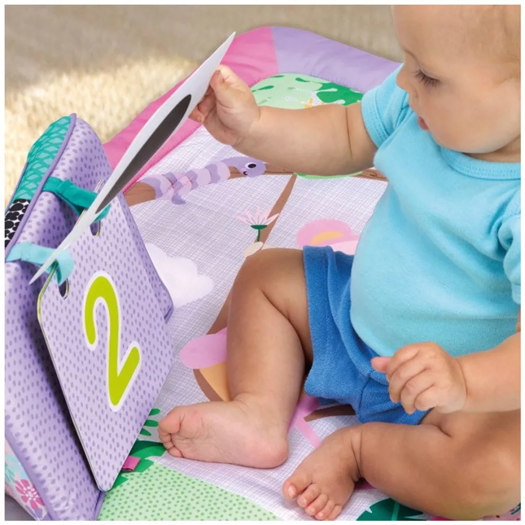 Bright Starts Treetop Bloom Opvouwbare Speelgym - 5 Speeltjes - Roze