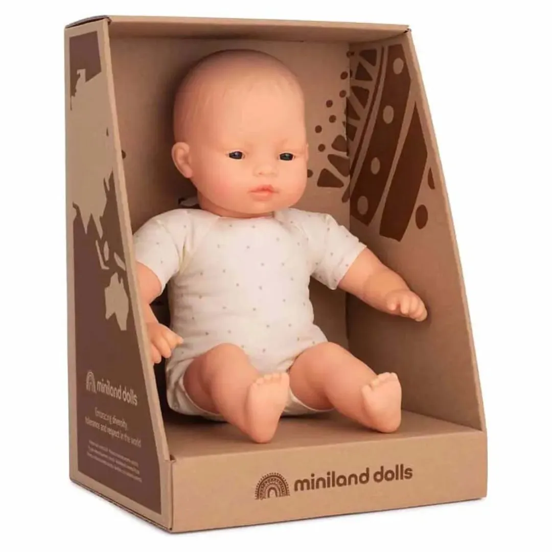 Miniland Babypop Aziatisch 32cm - Multicolor - Waterdicht - 31366