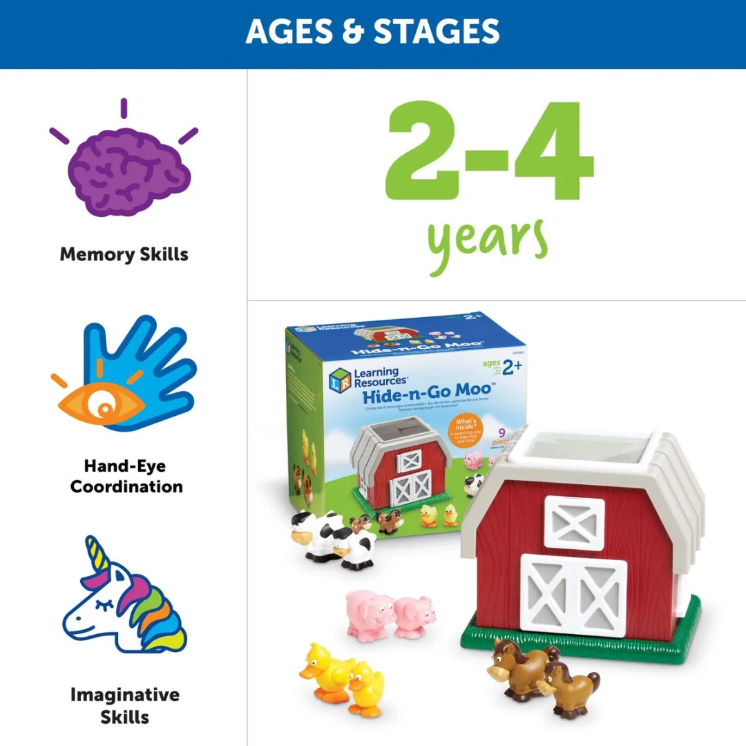 Learning Resources Hide-n-Go Moo 950LER8922 - Educatief spel - Meerkleurig