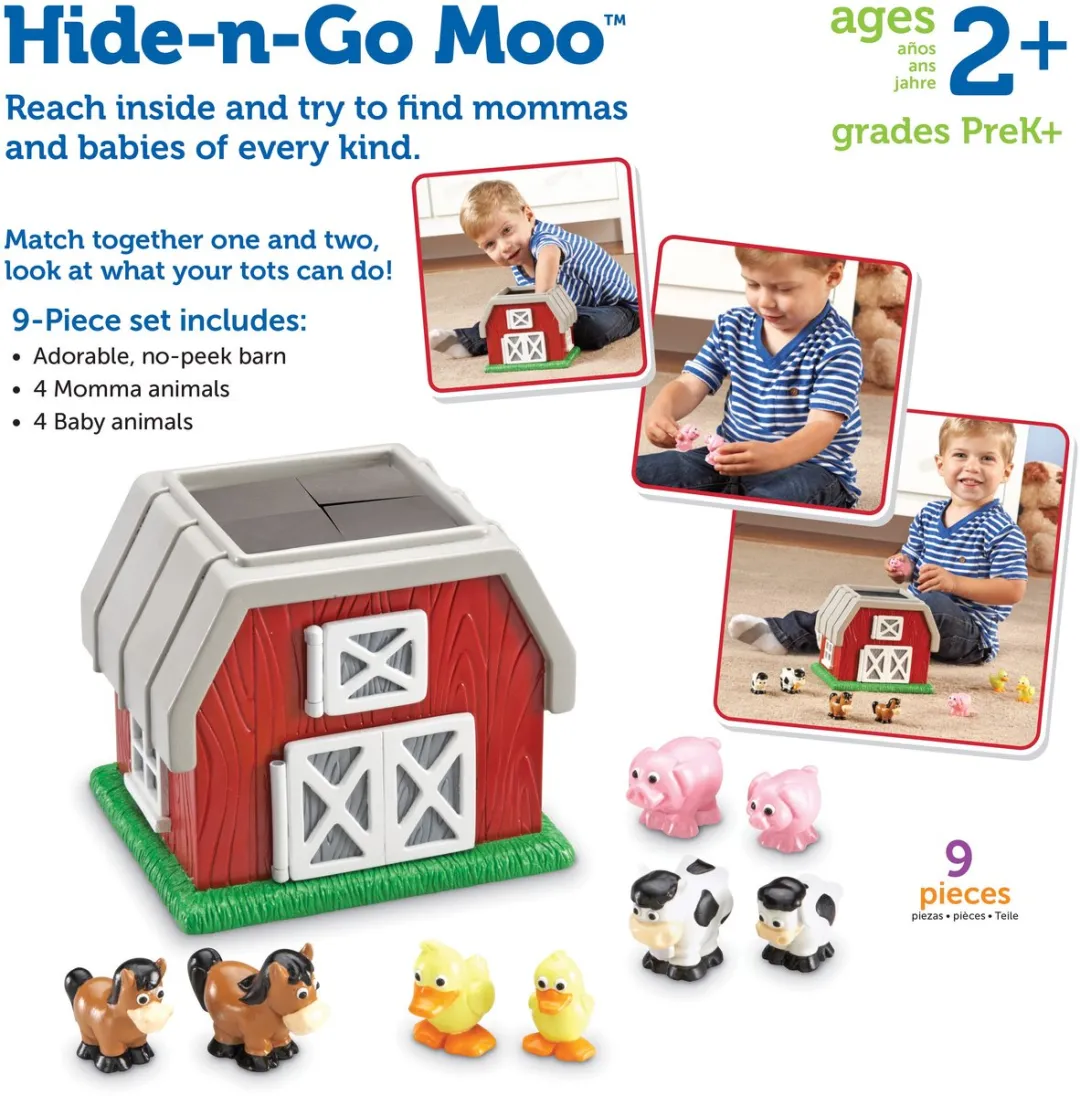 Learning Resources Hide-n-Go Moo 950LER8922 - Educatief spel - Meerkleurig