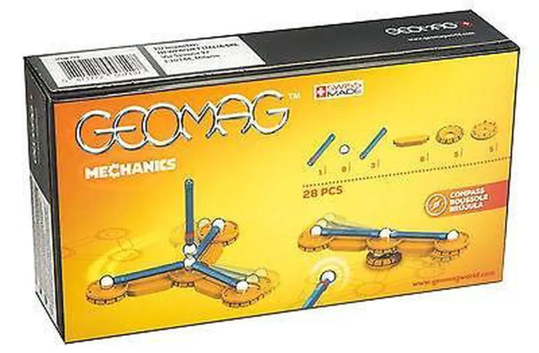 Geomag Mechanics 28-delig - Blauw/Oranje