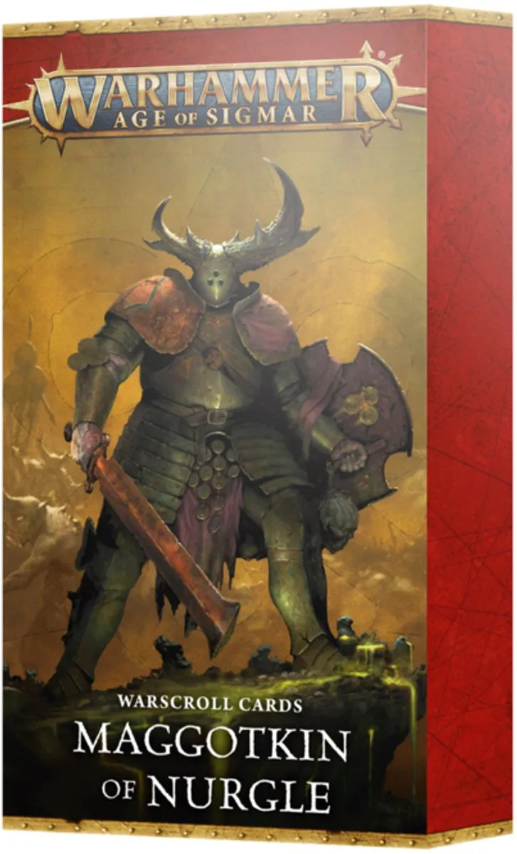 Games Workshop Maggotkin of Nurgle Warscroll Kaarten