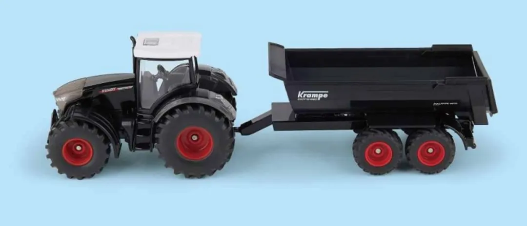 SIKU Fendt Tractor met Krampe Aanhangwagen 1:50 SK2001 - Meerkleurig