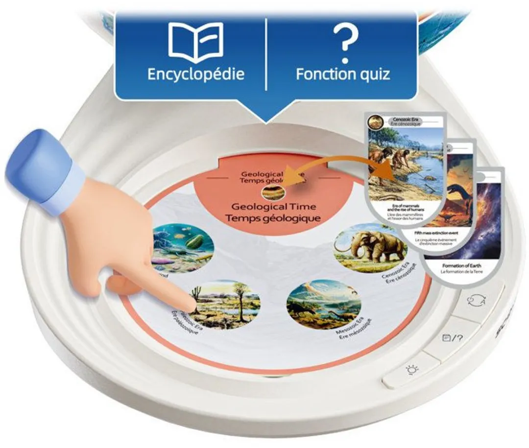 Canal Toys COS 003 Educatieve Globe 3D - Quizfunctie