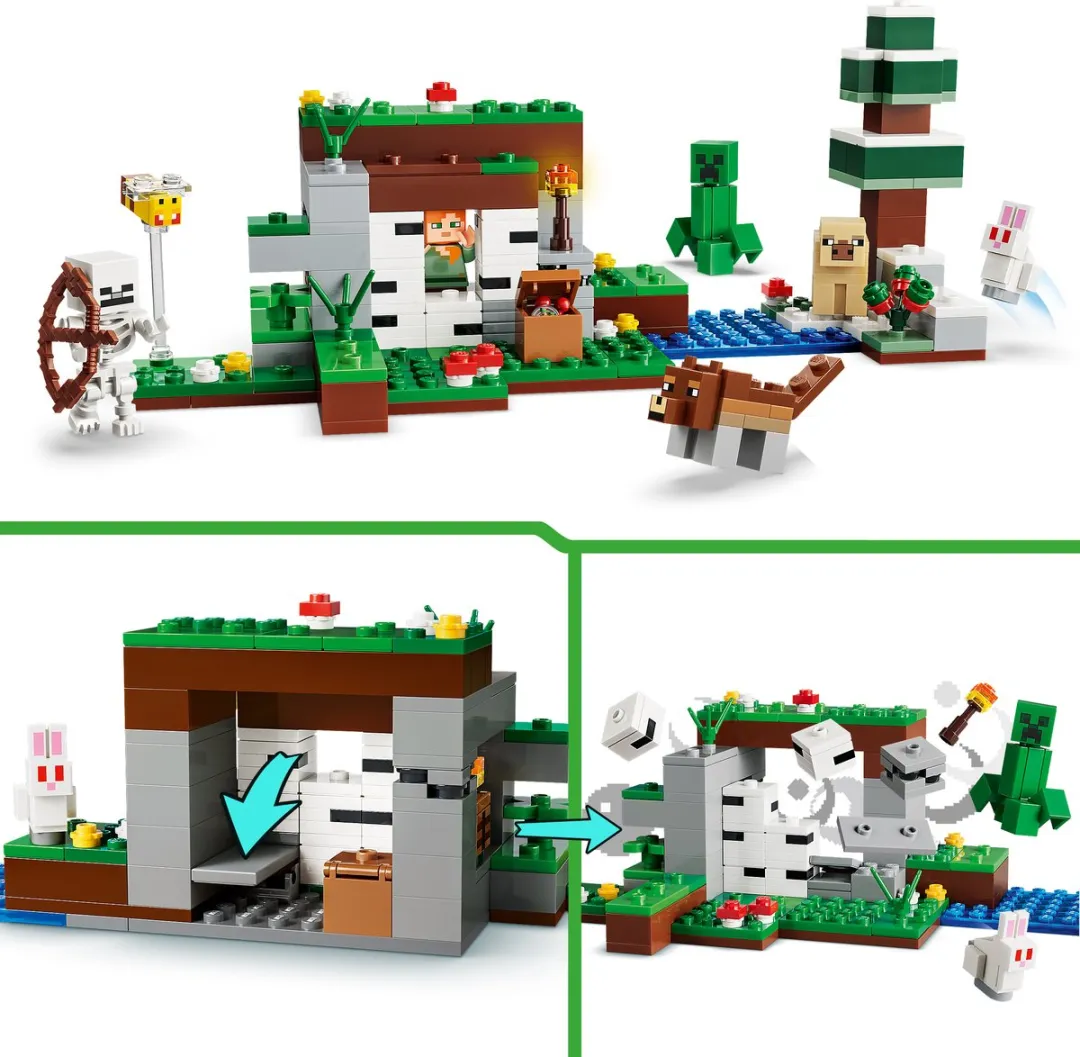 LEGO Minecraft 21593 Eerste Nacht Avontuur - 301 Stukken