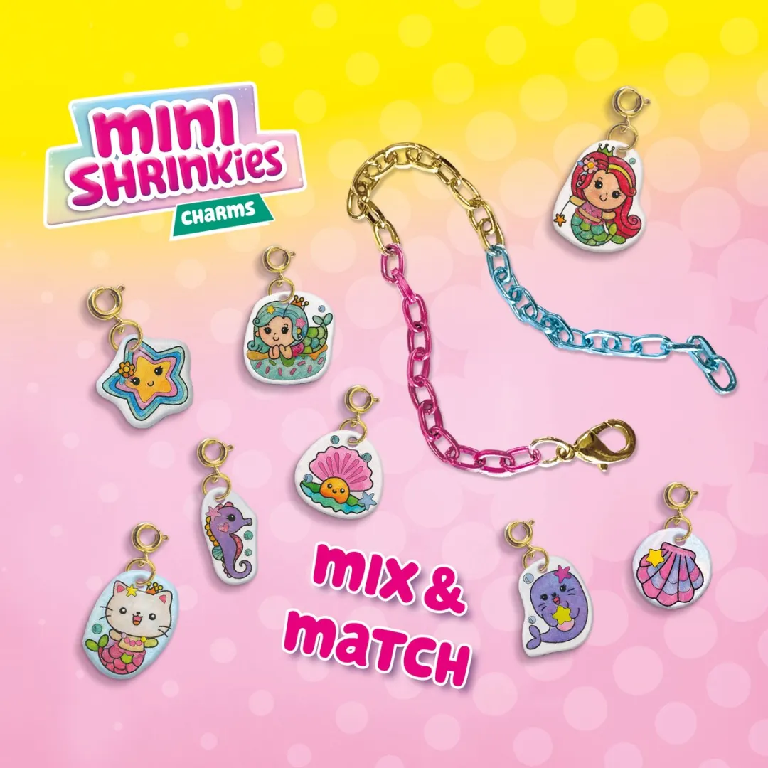 SES Creative Mini Shrinkies Lovely Ocean Bedelarmband - 10 Stuks