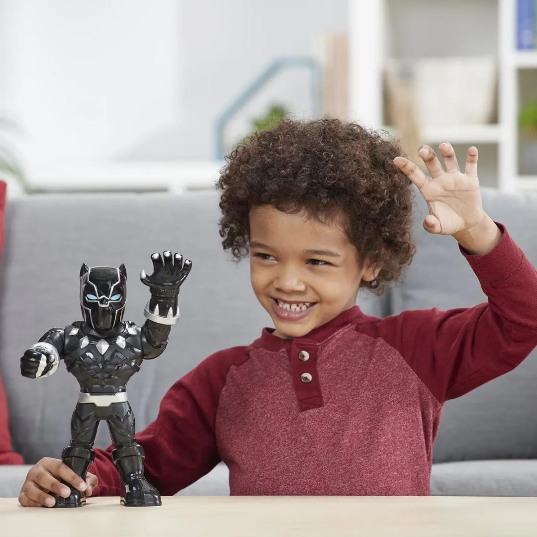 Marvel Super Hero Adventures Black Panther Mega Mighties Speelfiguur 25cm - E4151ES1