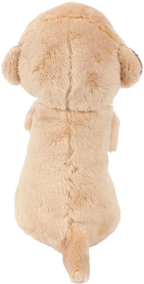 PIA Soft Toys Stokstaartje Pluche 15cm - Crème/Bruin