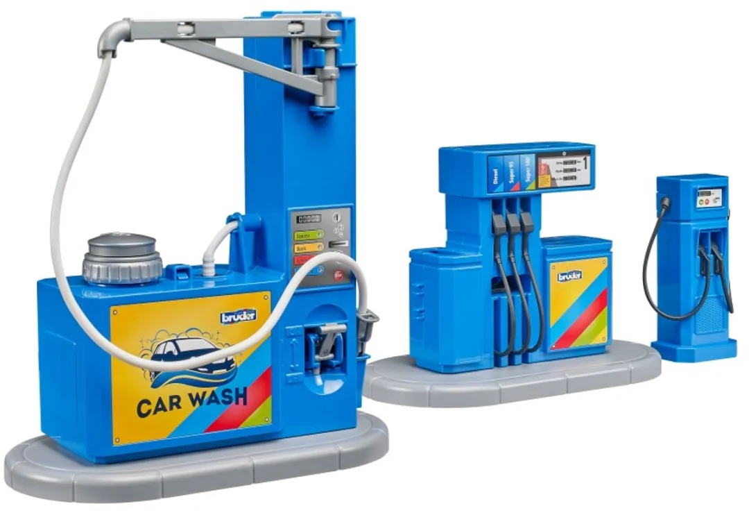 Bruder BF62113 Tankstation & Autowasstraat
