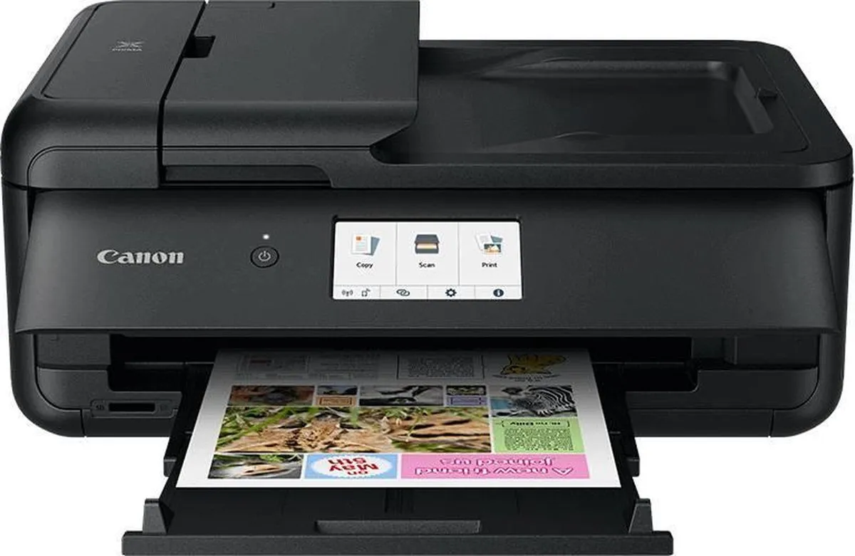 Canon PIXMA TS9550A All-in-One Inkjetprinter - 5 Kleuren - Zwart