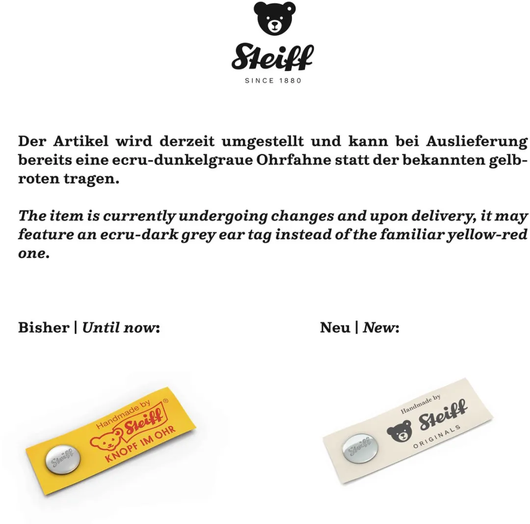 Steiff Cappy Dolphin 35cm - Grijs