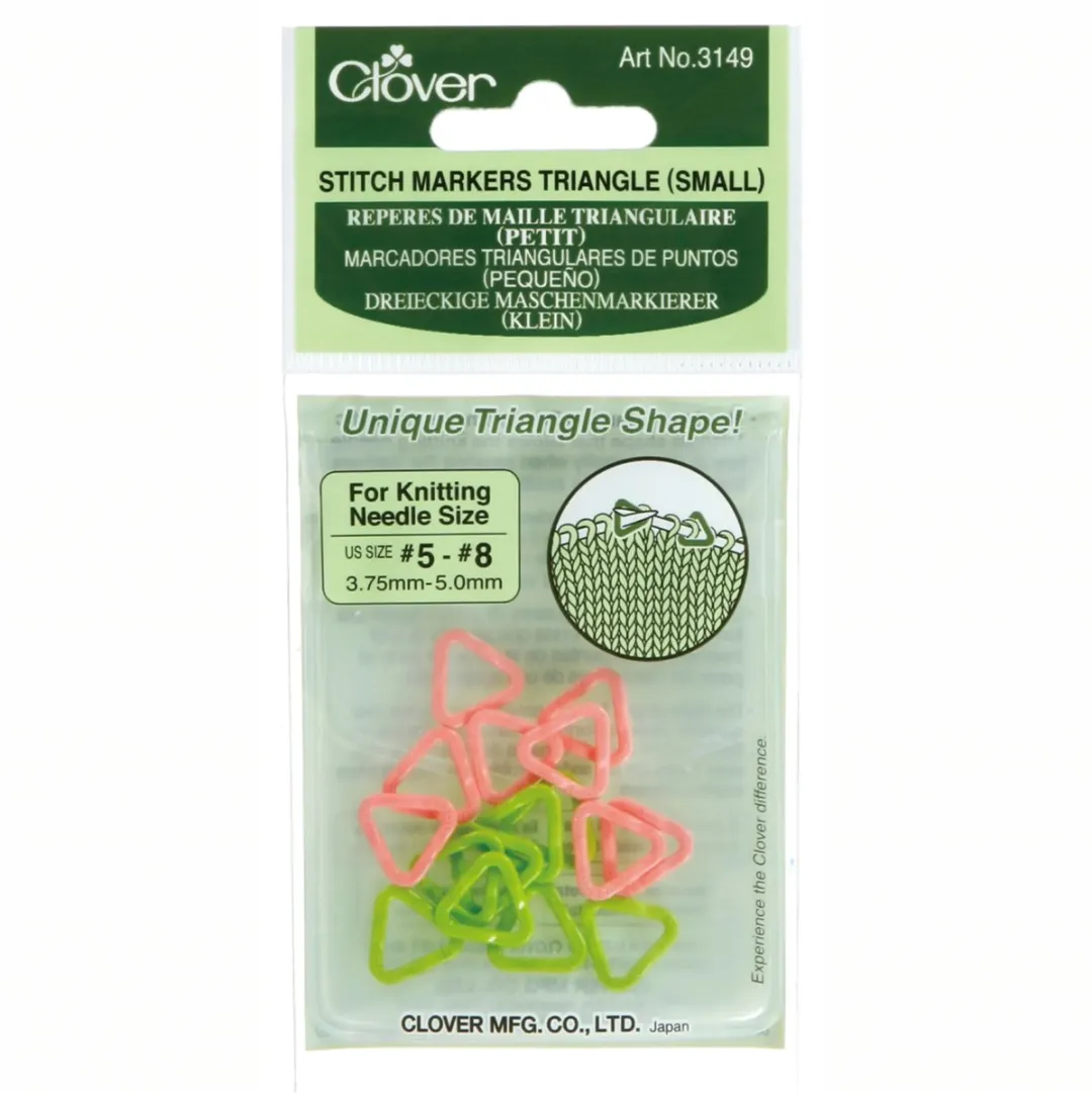 Clover Stitch Marker Triangle S