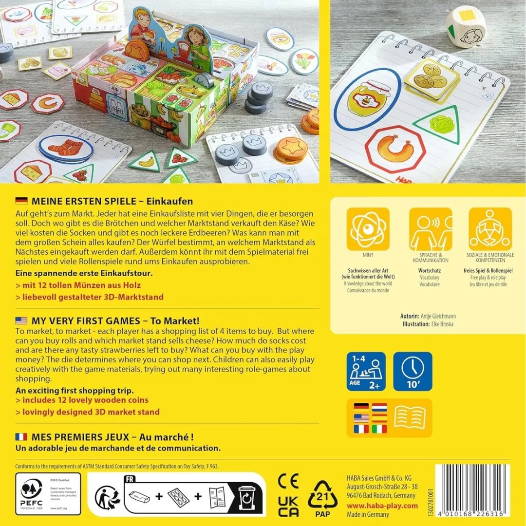 Haba Leerspel Einkaufen 302781 - Multicolor