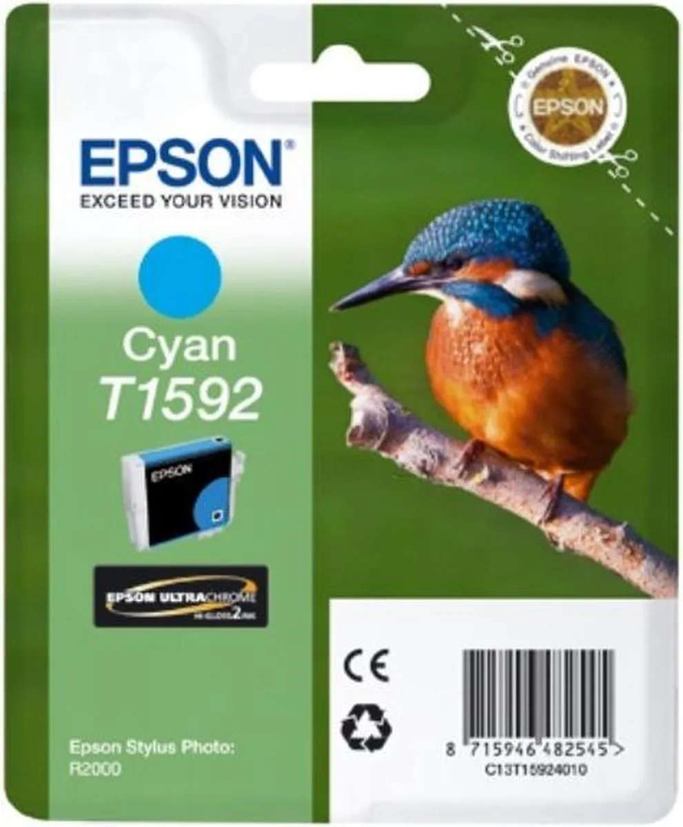 Epson T1592 Cyaan Inktcartridge