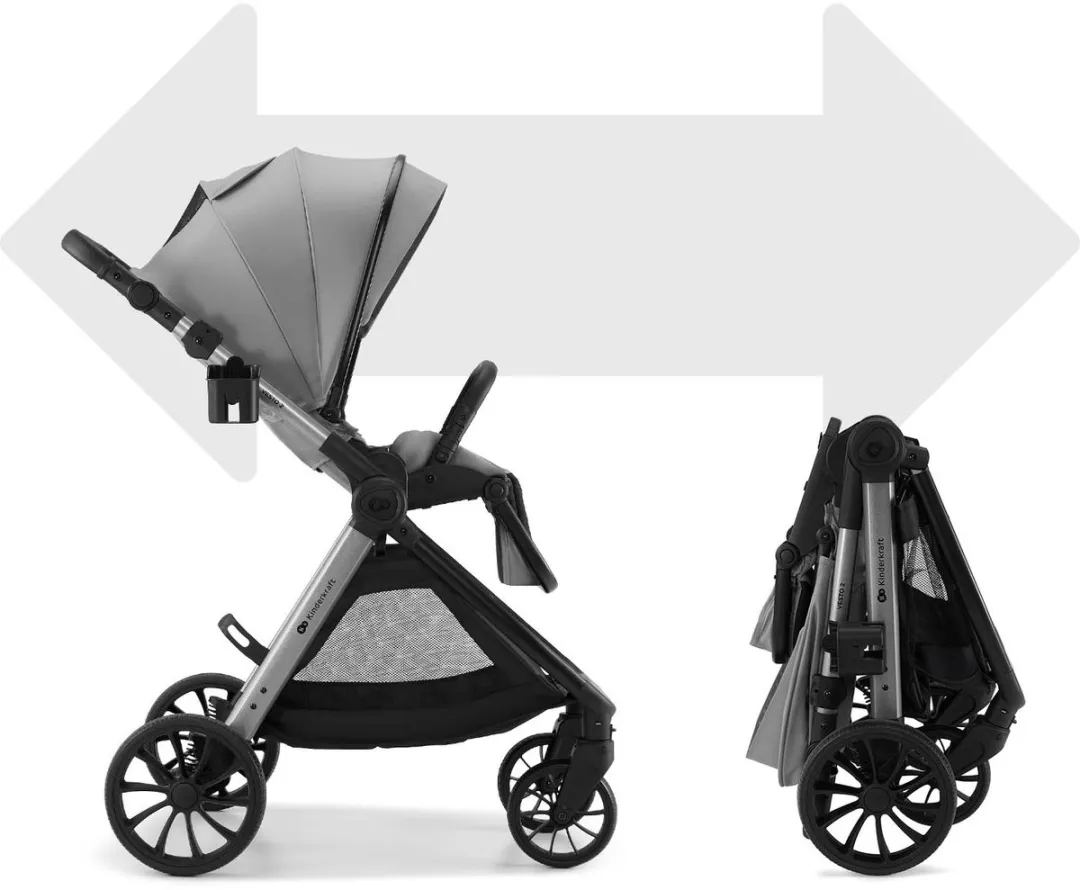 KinderKraft VESTO 2 3-in-1 Kinderwagen - Grijs