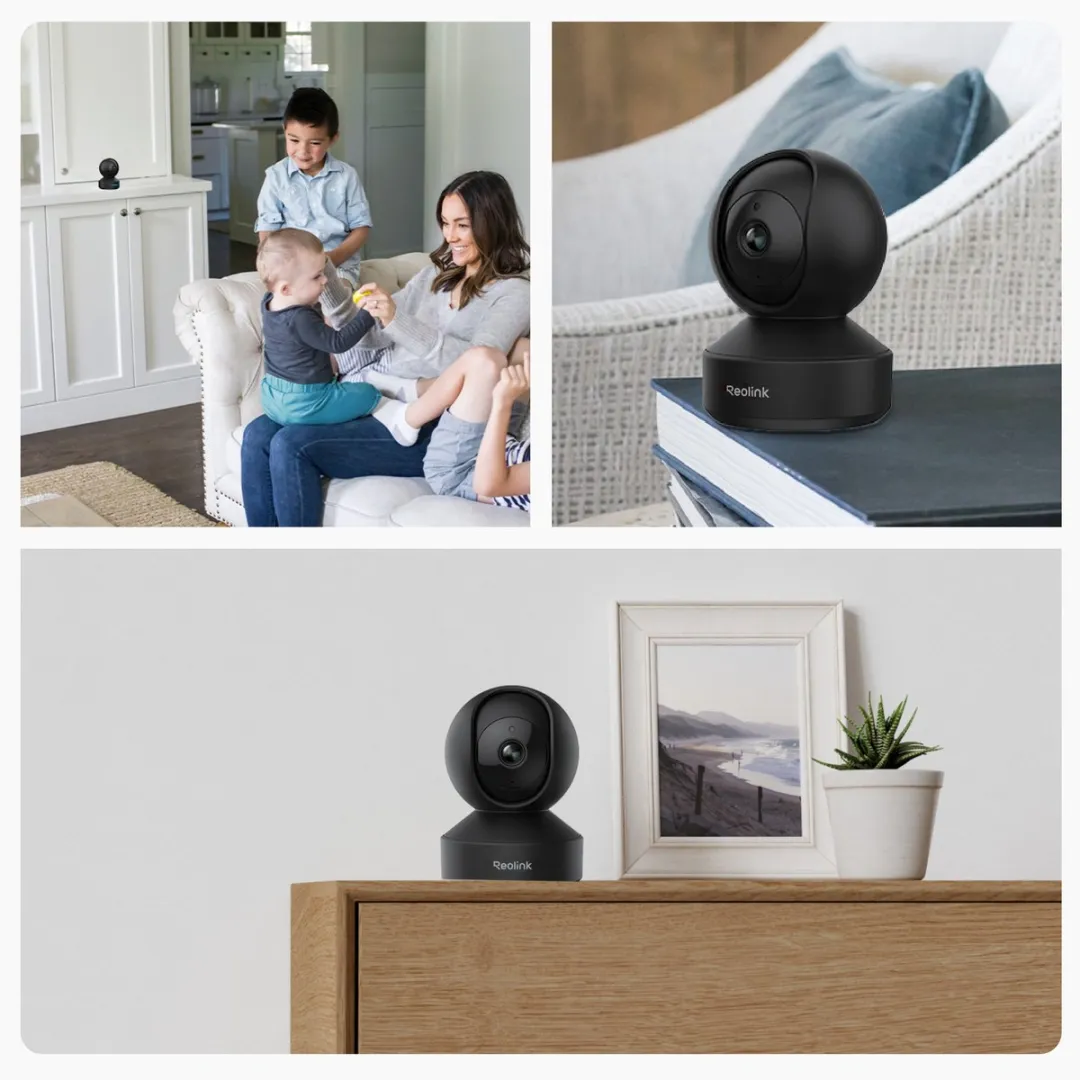 Reolink E1 Pro 2K PT WiFi Camera - 2 Stuks Zwart