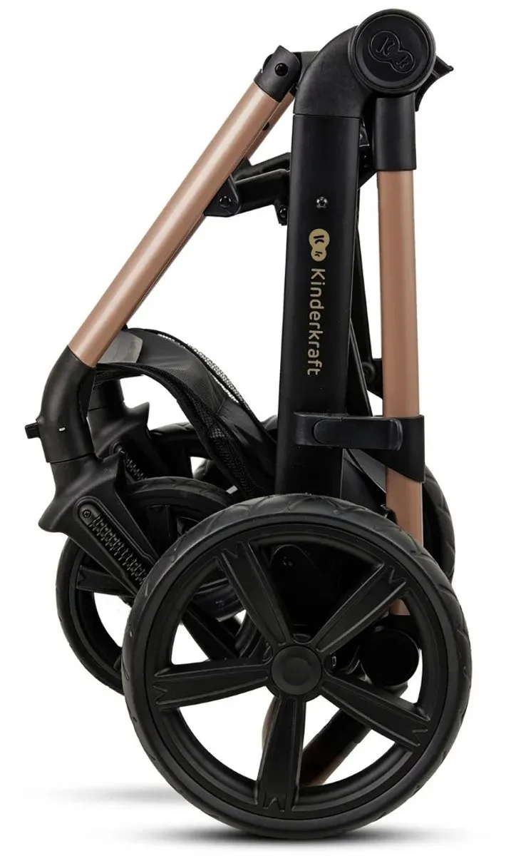 KinderKraft MOOV 2 4-in-1 Kinderwagen - Reiswieg & Autostoel Zwart