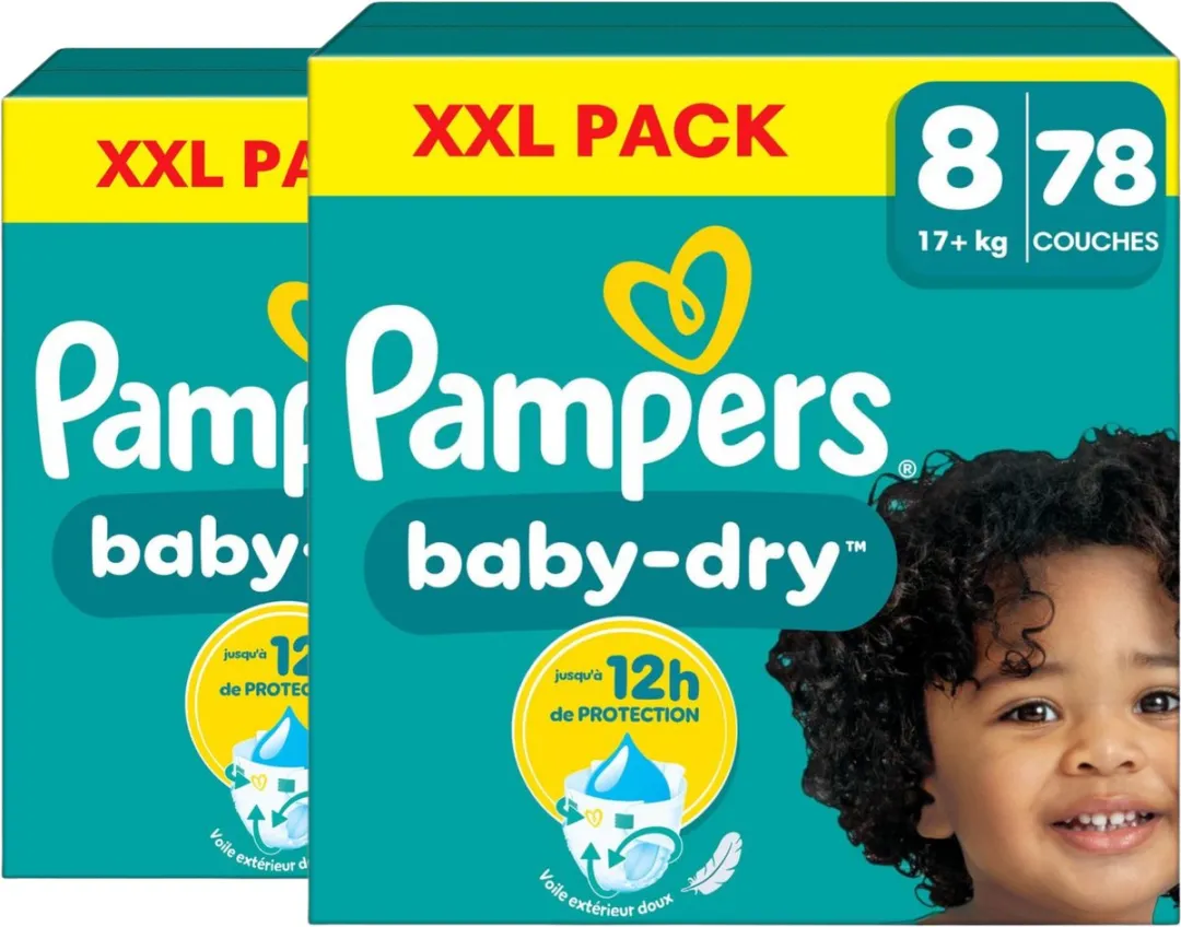 Pampers Baby-Dry Luiers Maat 8