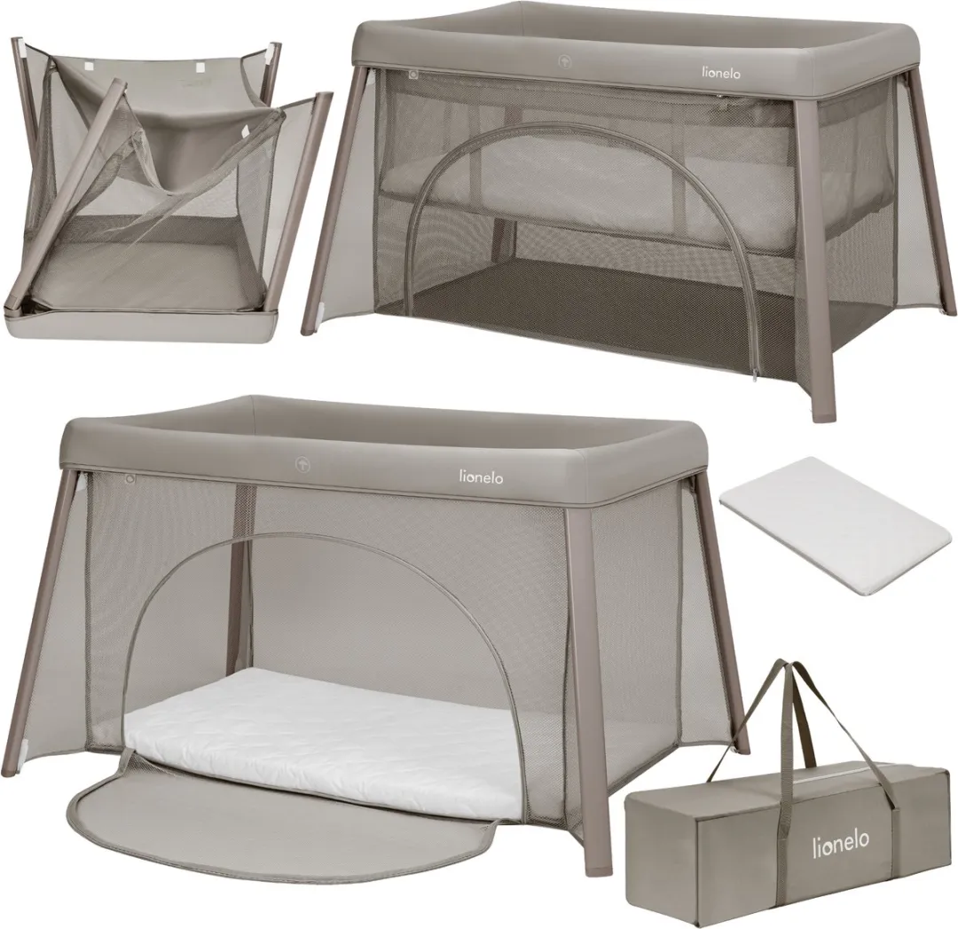 Lionelo Mila 2-in-1 Reisbedje Beige