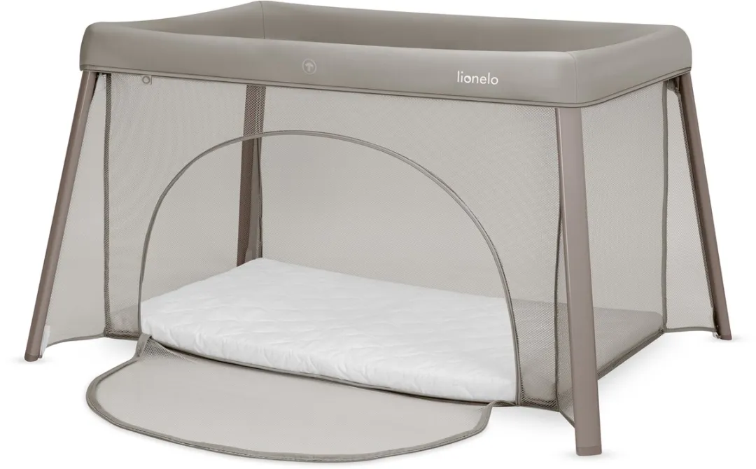 Lionelo Mila 2-in-1 Reisbedje Beige - Lichtgewicht met Matras