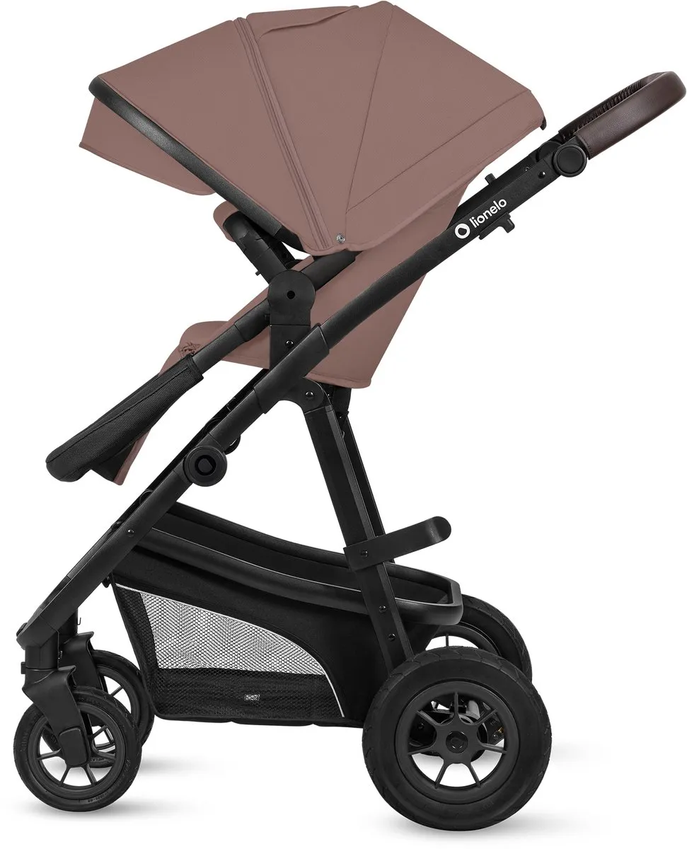Lionelo Bianka Kinderwagen 3-in-1 - Reiswieg/Wandelwagen/Autostoel - 0-22kg - Beige Bruin