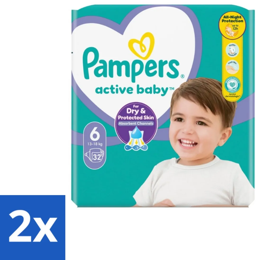 Pampers Active Baby Luiers Maat 6