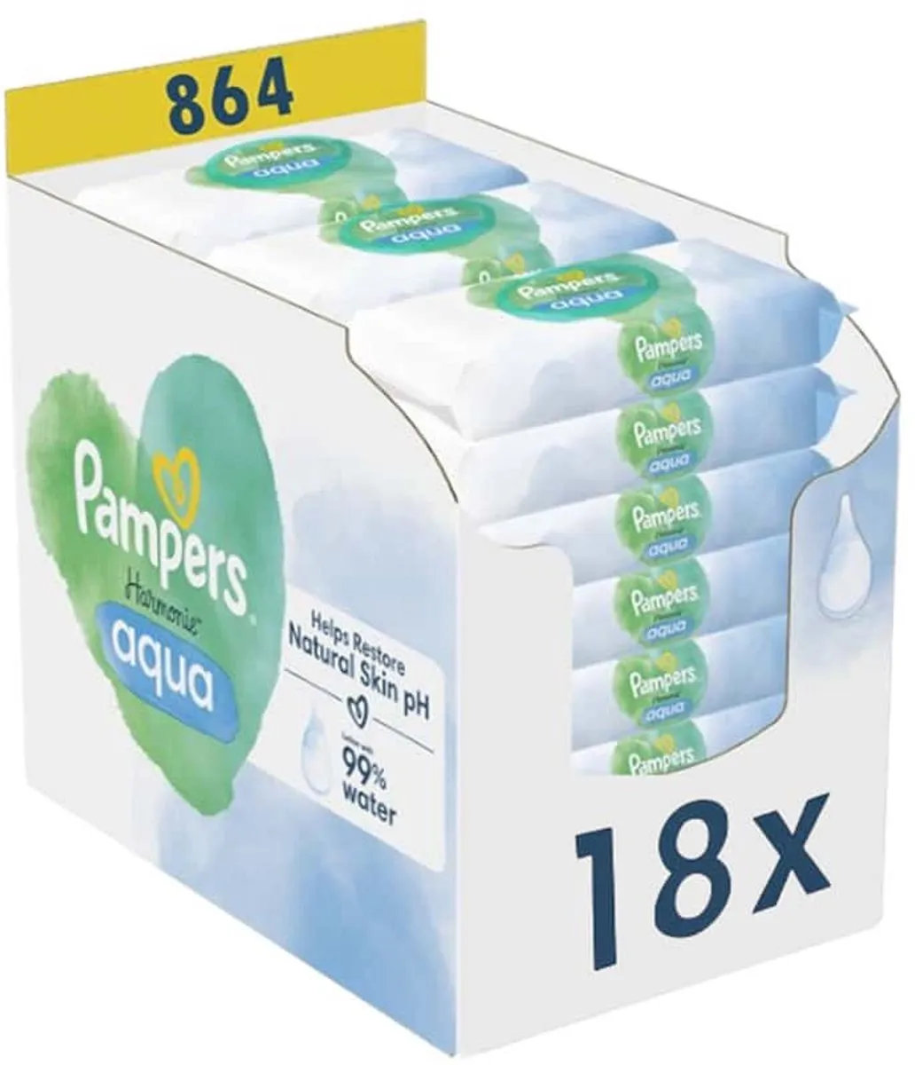 Pampers Harmonie Aqua Billendoekjes Paw Patrol 864 Stuks