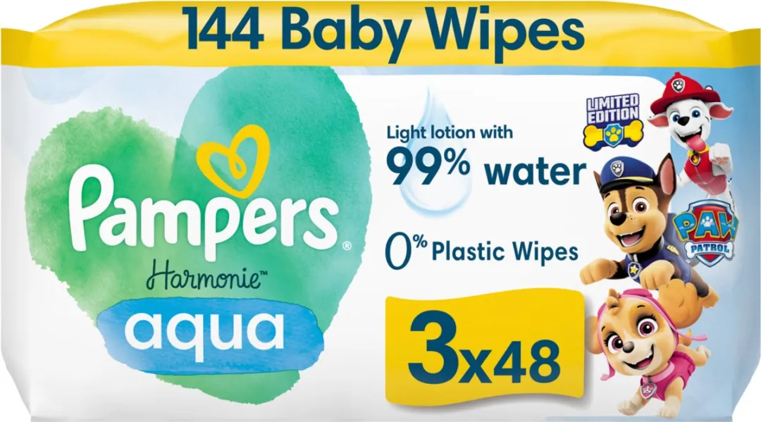 Pampers Harmonie Aqua Billendoekjes Paw Patrol 864 Stuks
