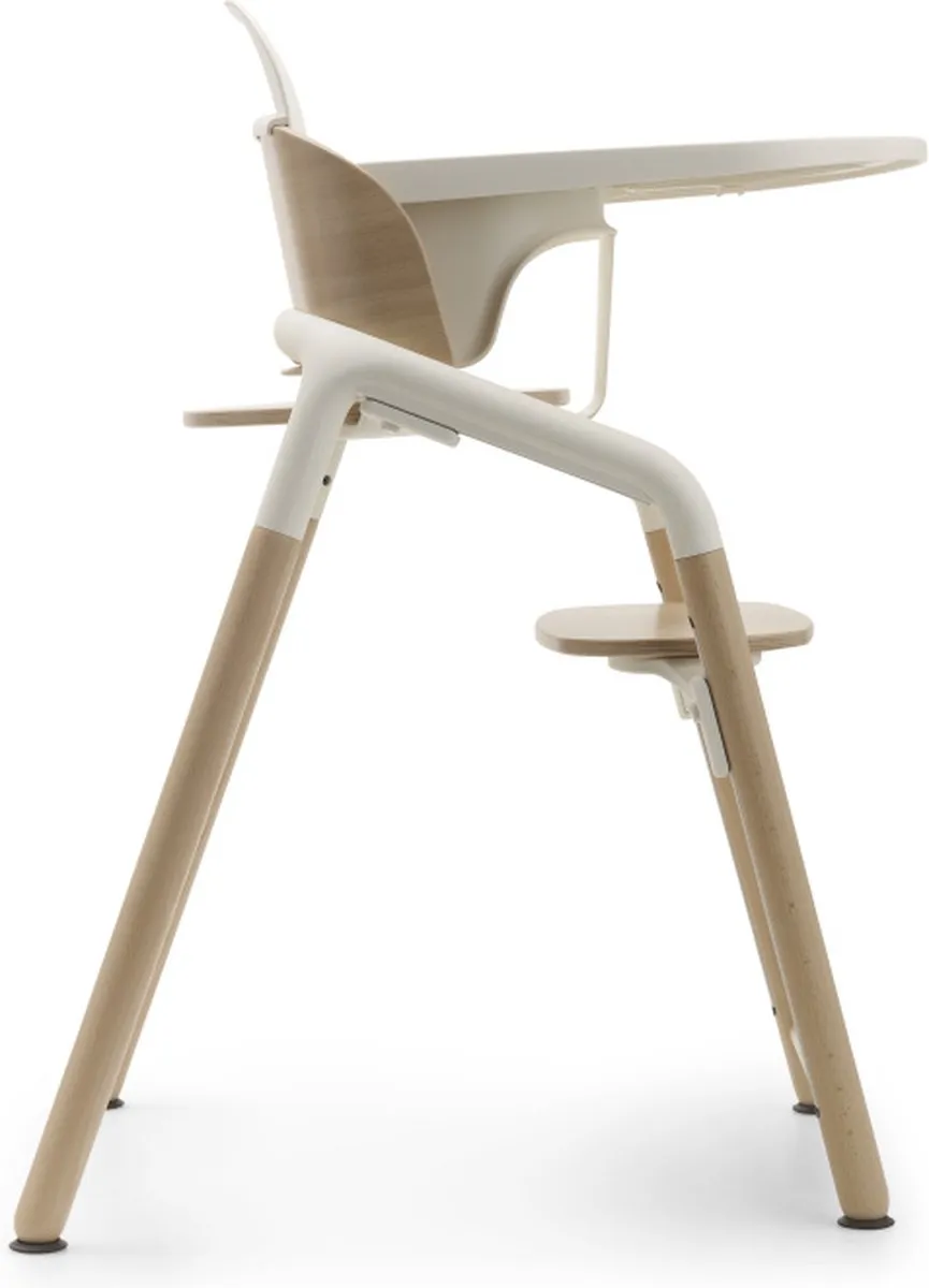 Bugaboo Giraffe Kinderstoel - 1 seconde verstelbaar - Natural Wood/Wit