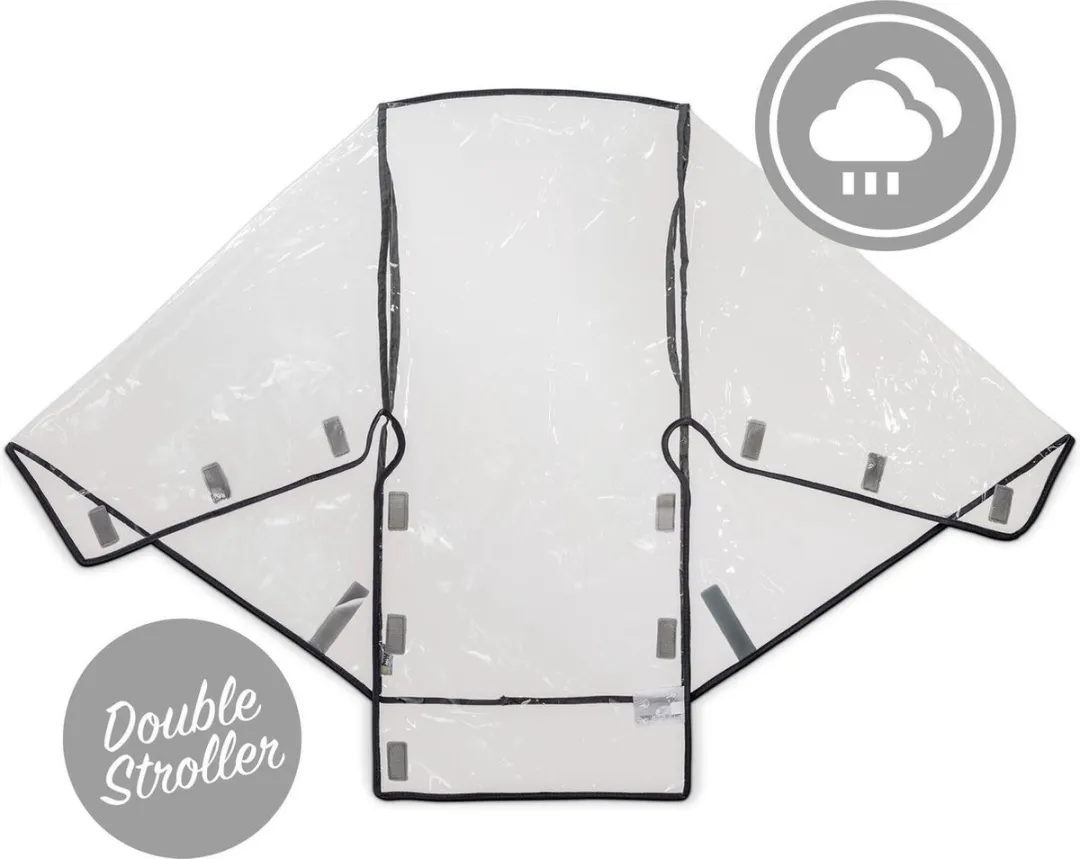 Hauck Regenhoes Buggy 3/4-Wiel - Transparant