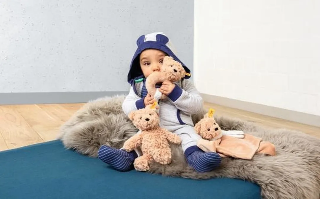 Steiff Jimmy Teddybeer Knuffeldoek 26cm - Bruin