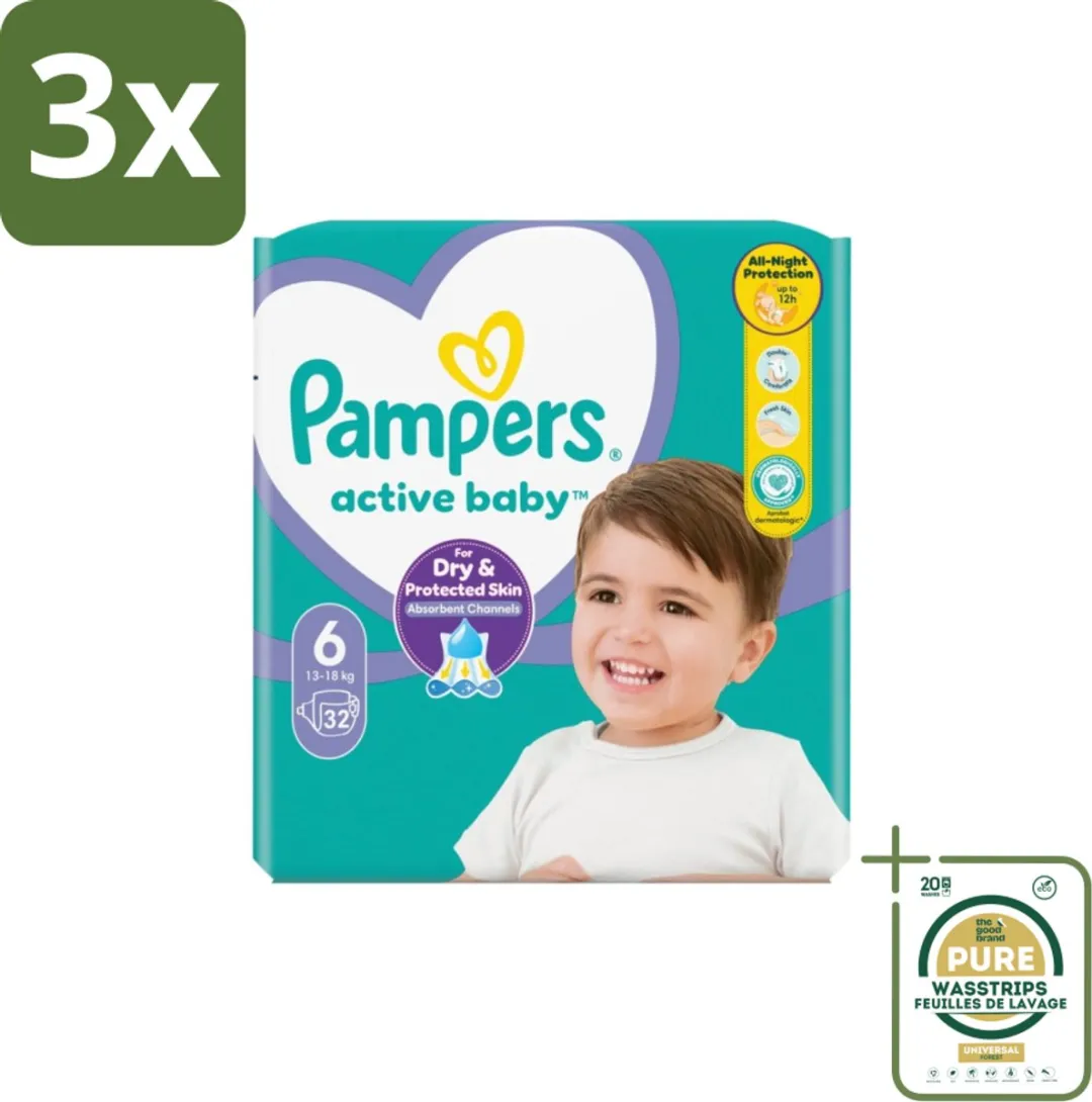Pampers Active Baby Luiers Maat 6 - 96 Stuks
