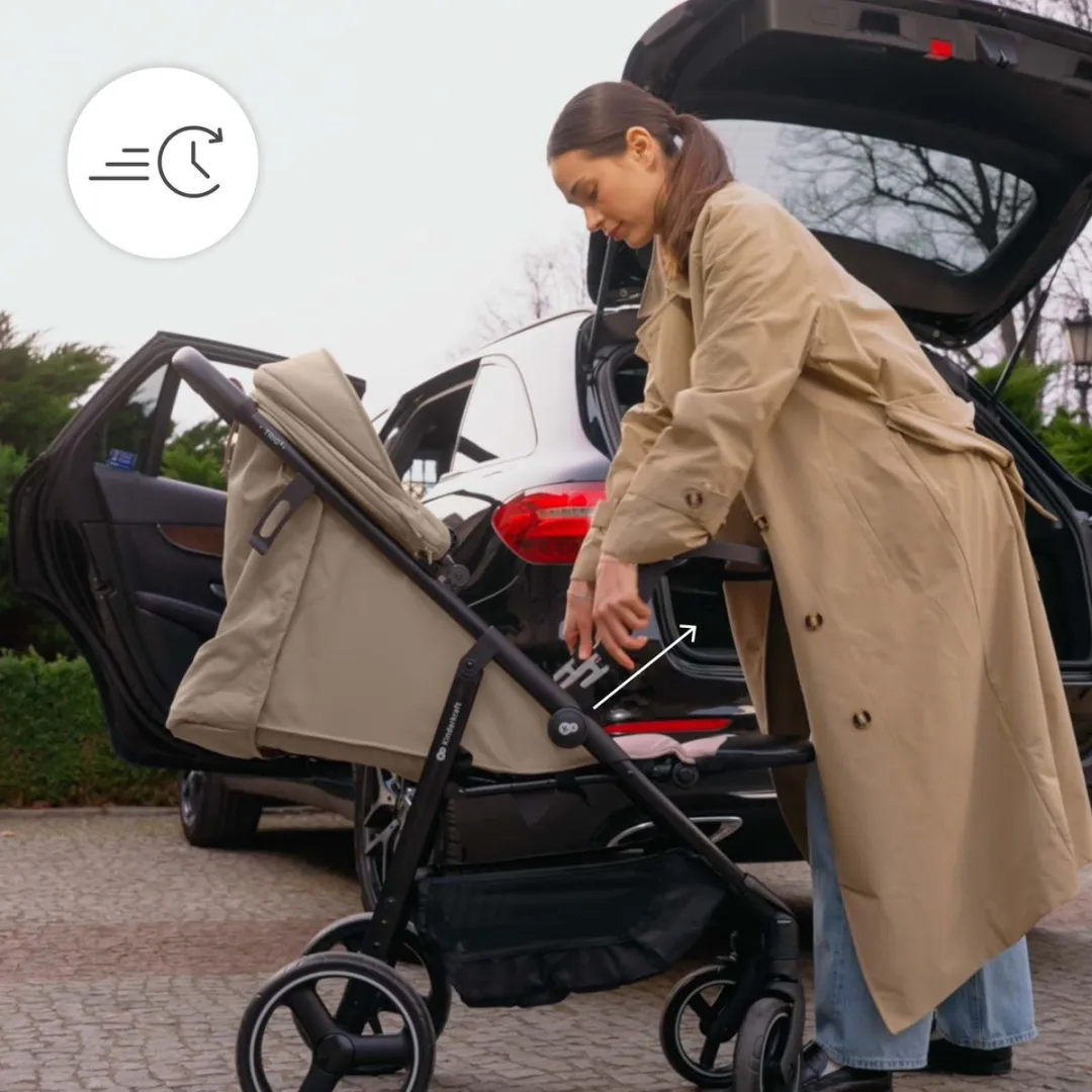 KinderKraft TRIG 3 Tray Buggy - Zwart