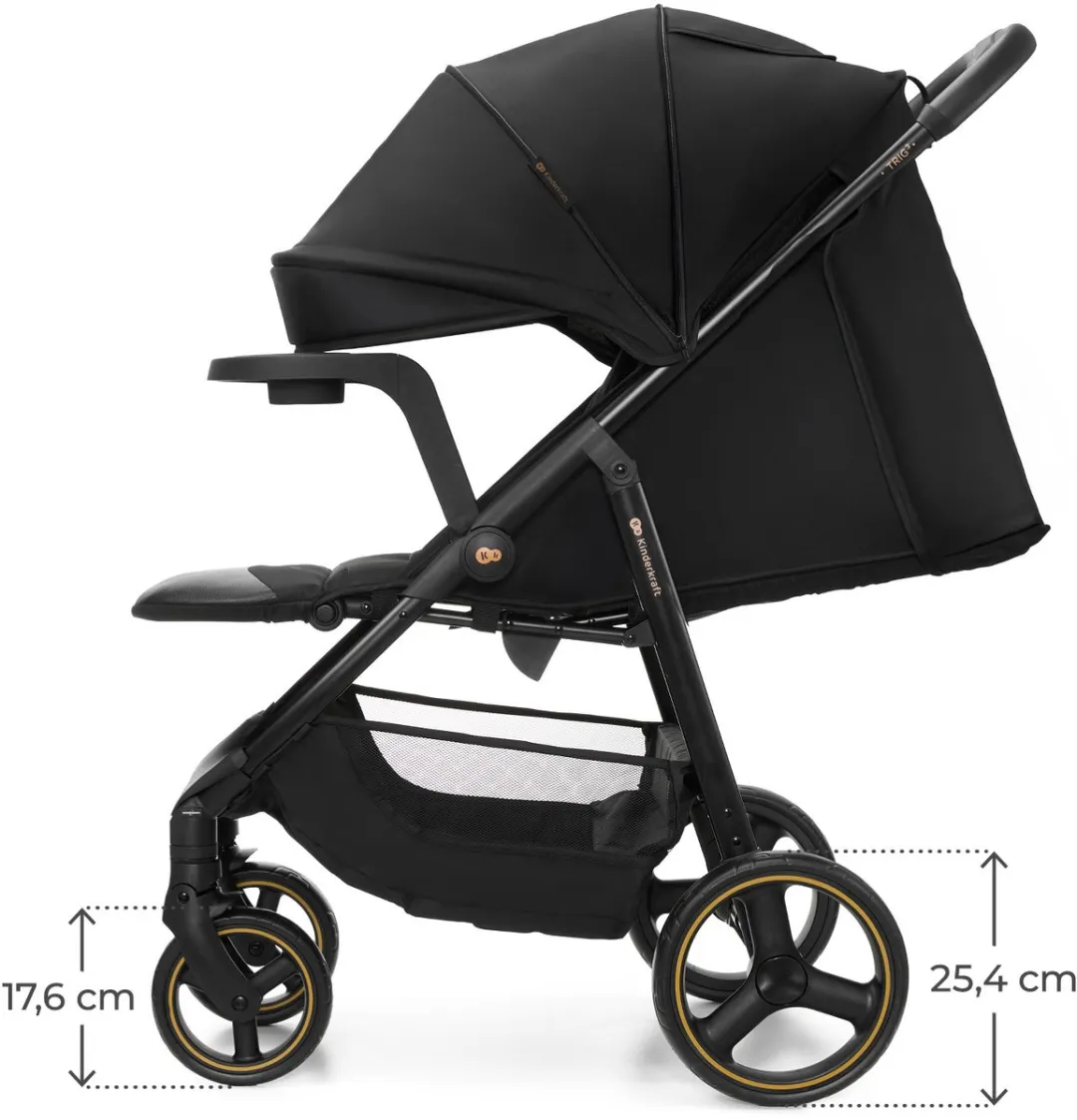 KinderKraft TRIG 3 Tray Buggy - Zwart