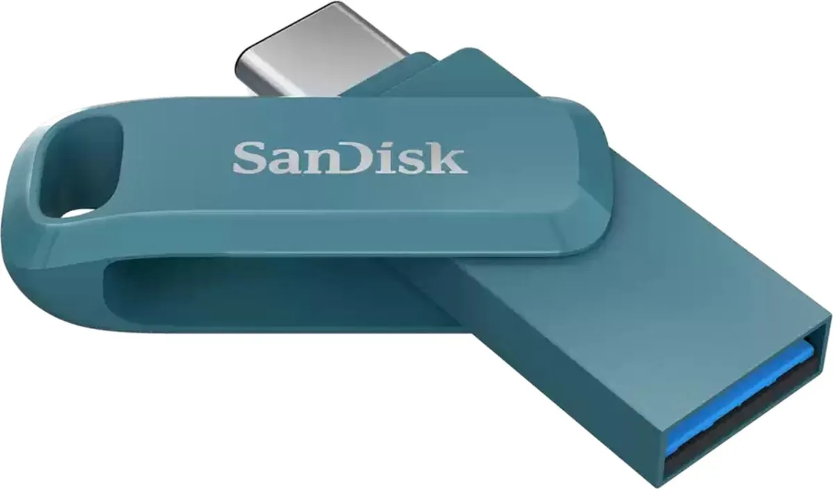 SanDisk Ultra Dual Drive Go SDDDC3-1T00-G46NBB USB-stick 1TB - Turkoois