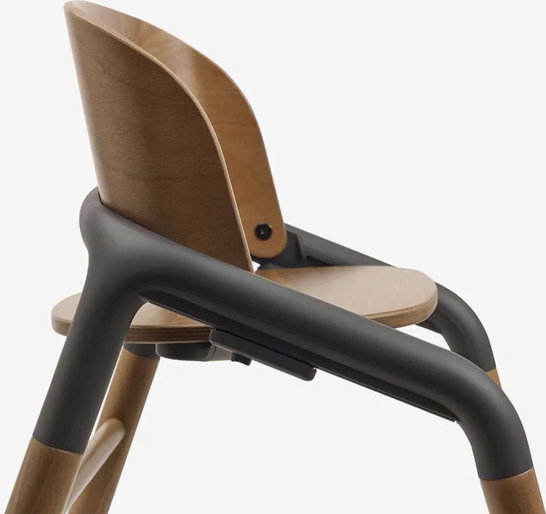 Bugaboo Giraffe Kinderstoel - Donker Hout/Grijs