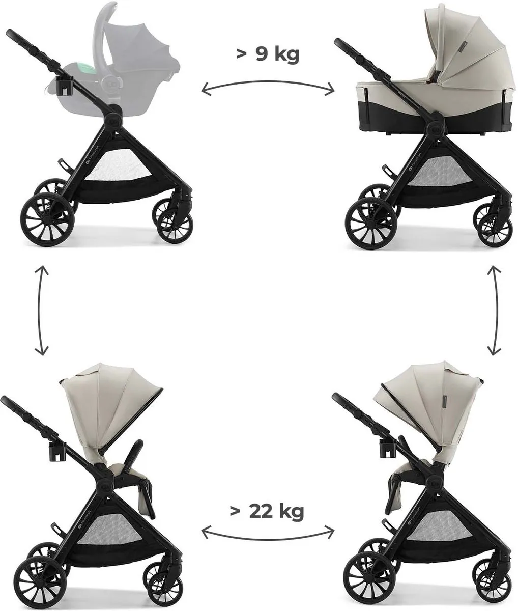 KinderKraft VESTO 2 2-in-1 Kinderwagen - Beige