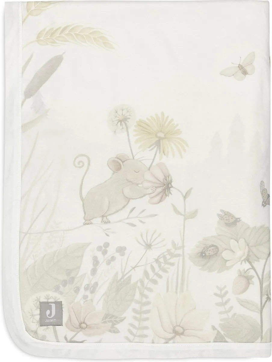 Jollein Deken Wieg 75x100cm Dreamy Mouse/Velvet Fleece