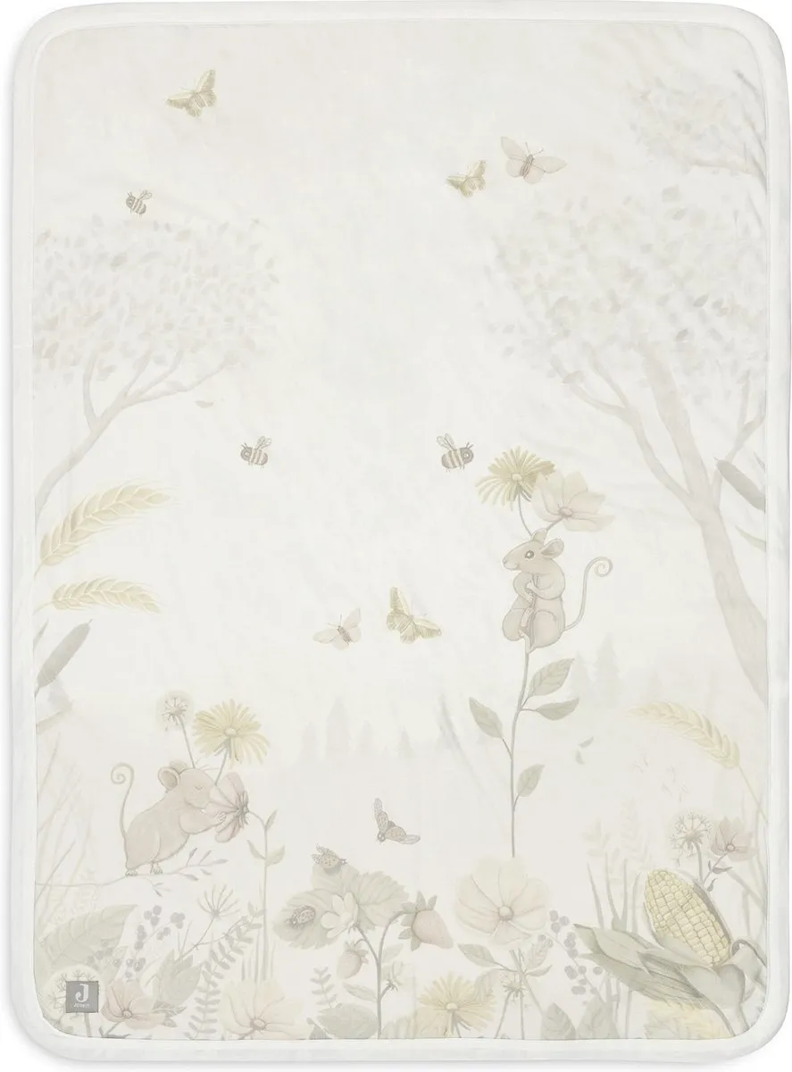 Jollein Deken Wieg 75x100cm Dreamy Mouse/Velvet Fleece - Multicolor