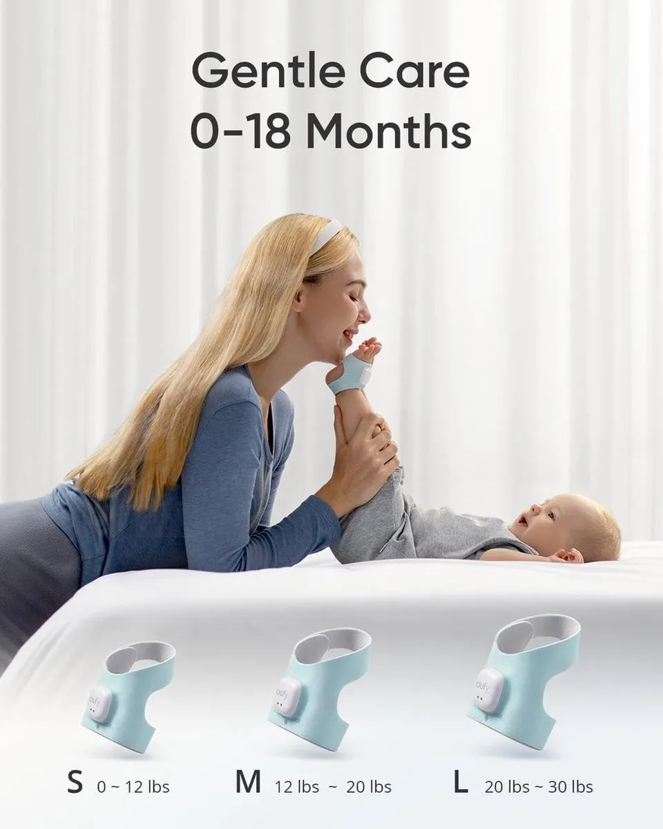 Eufy Baby S340 Smart Sock Babyfoon - Wit - afbeelding 2 van 6