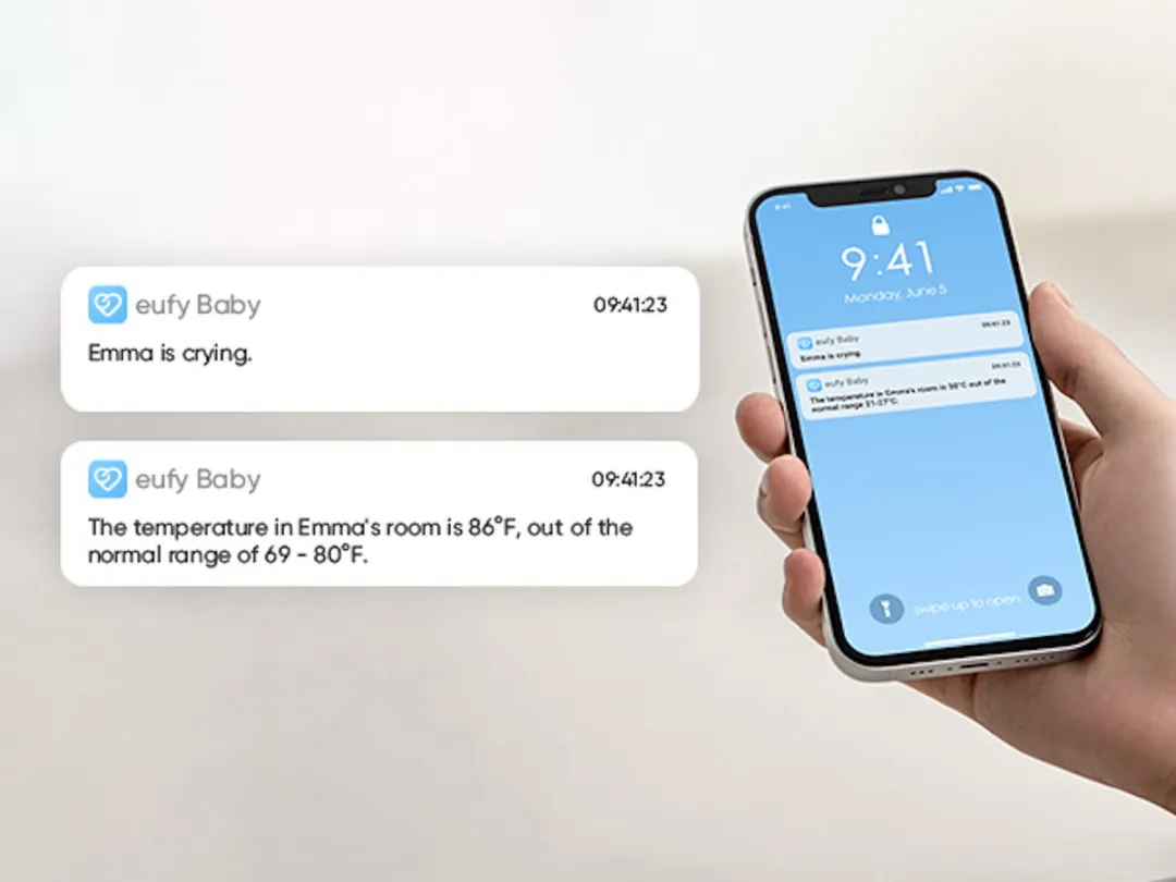 Eufy Baby S340 Smart Sock Babyfoon - Wit - afbeelding 6 van 6
