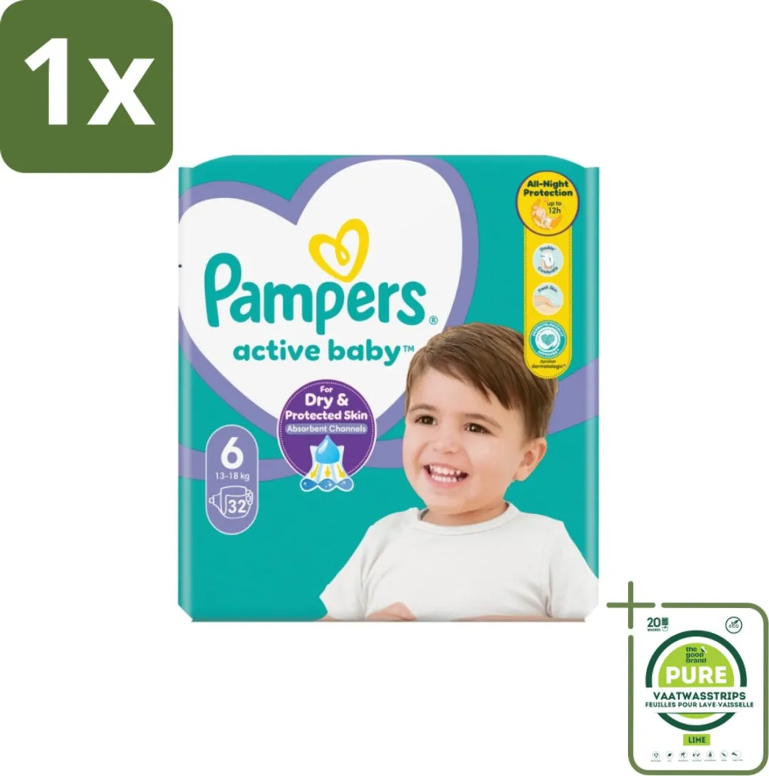 Pampers Active Baby Luiers Maat 6