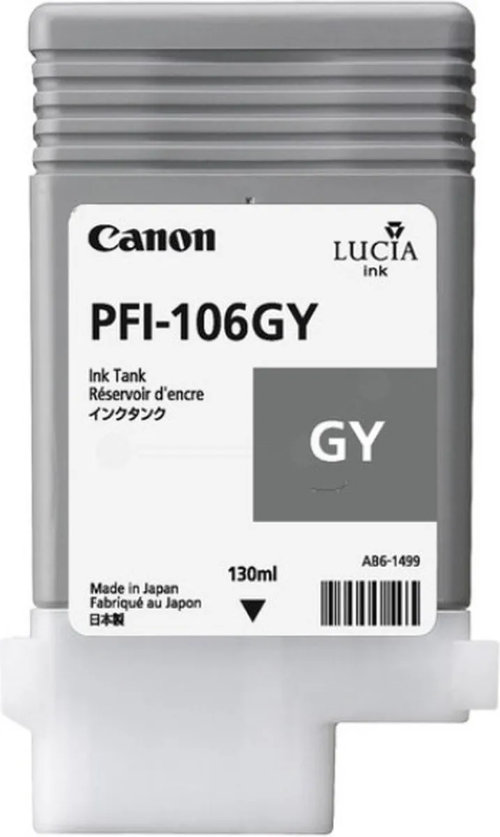 Canon PFI-106GY Grijs Inktcartridge - 130ml