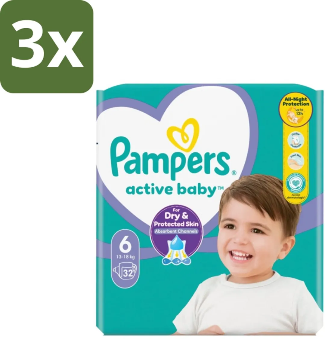 Pampers Active Baby Luiers Maat 6